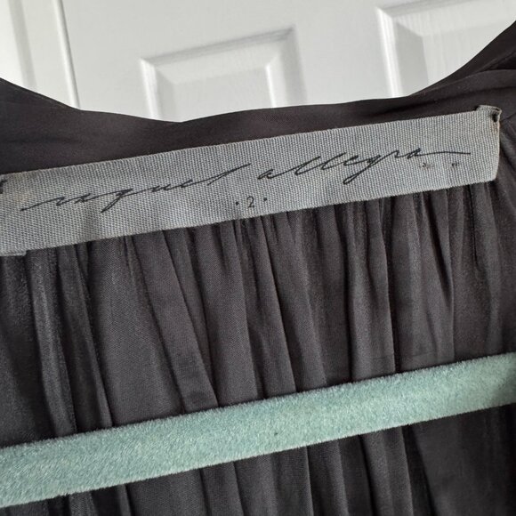 Raquel Allegra Liquid Satin Dress in Dark Grey, size "2" (Medium) - Picture 3 of 9